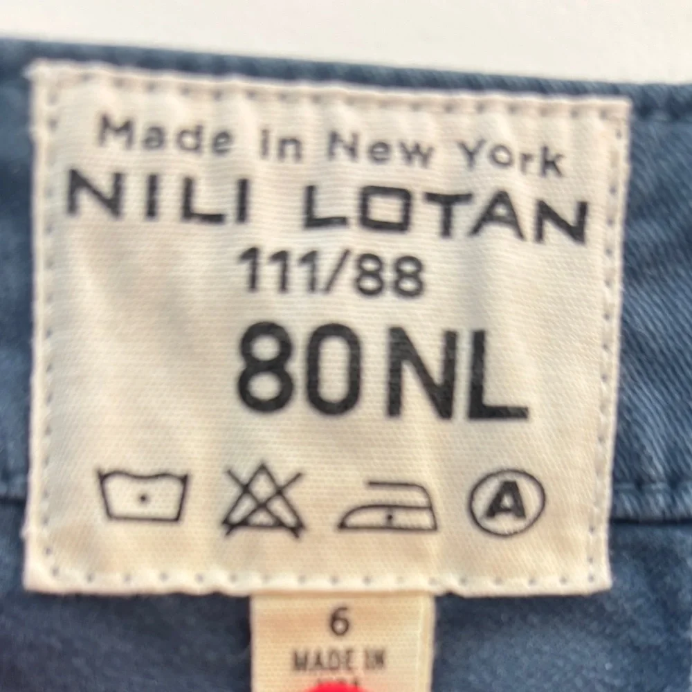Nili Lotan Cropped Military Pant Washed Navy Size 6 - Picture 6 of 12